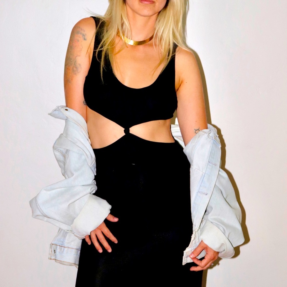 Cutout maxi dress